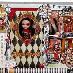 EVER AFTER HIGH SPRING UNSPRUNG BBOOK LIZZIE HEARTS DOLL MATTEL